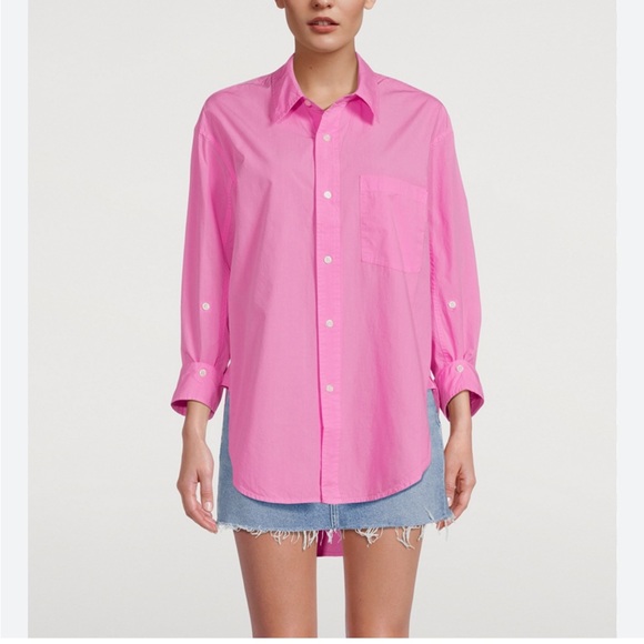 Citizens Of Humanity Kayla button down blouse in pink size S - Picture 1 of 13